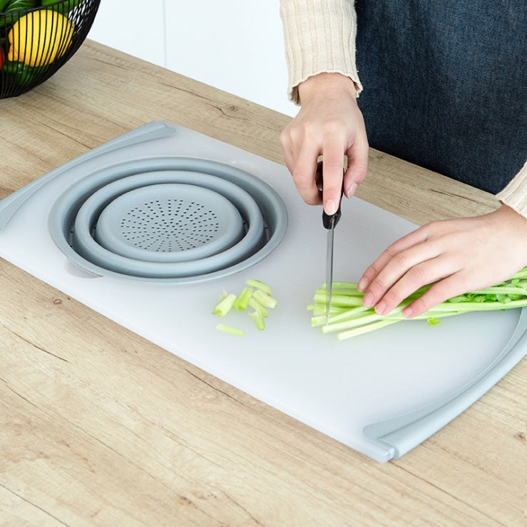 Chopping Board with Detachable Basket