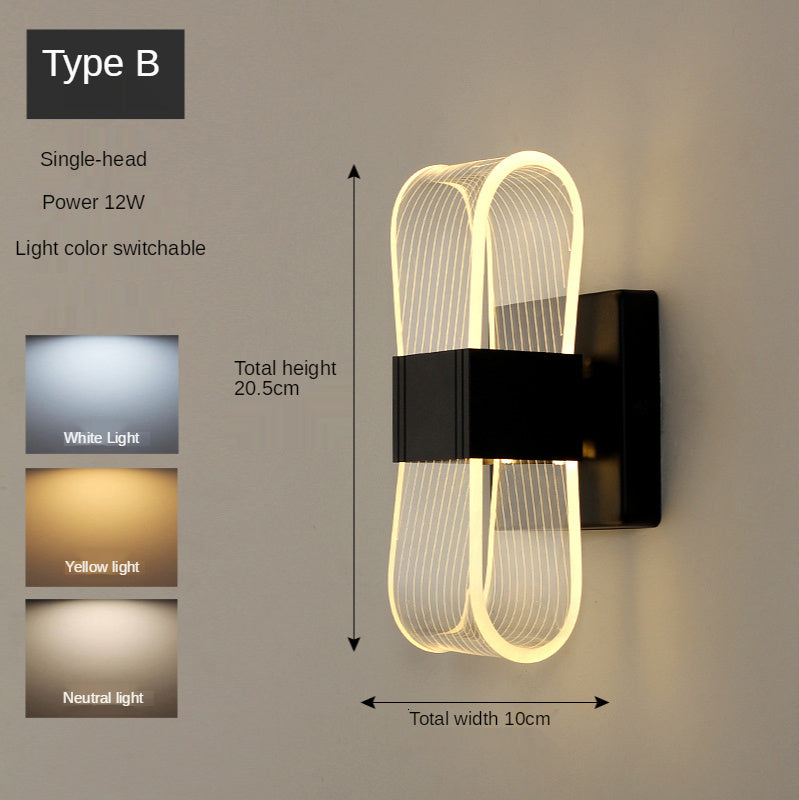 Golden Nordic Style Wall Lamp