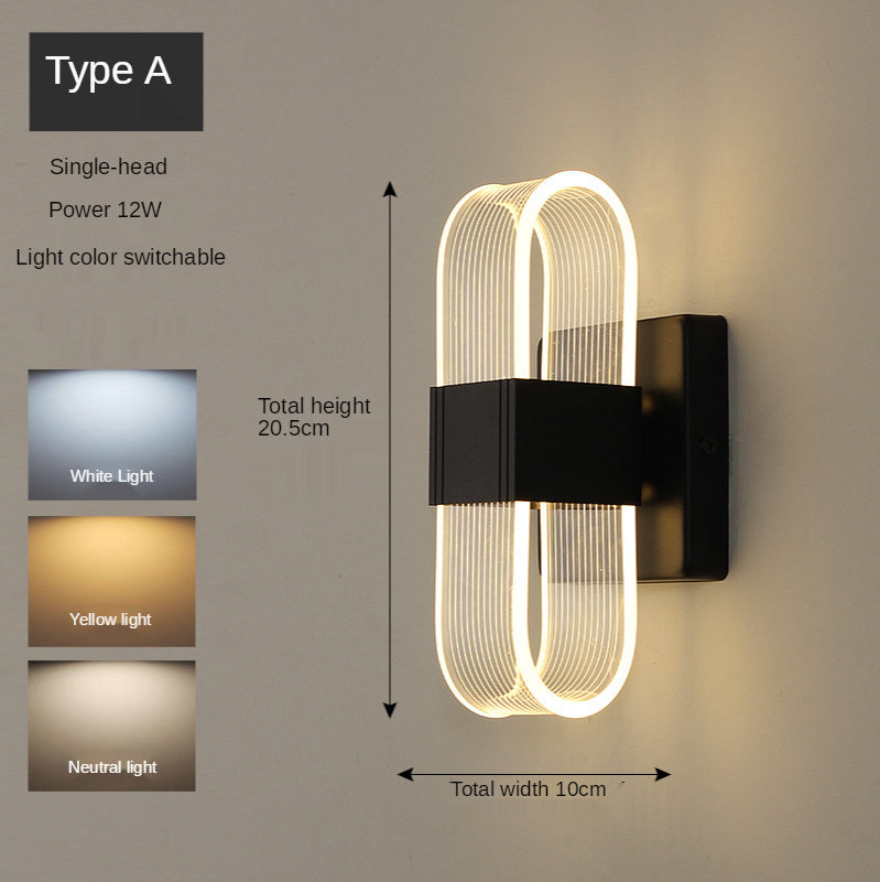 Golden Nordic Style Wall Lamp