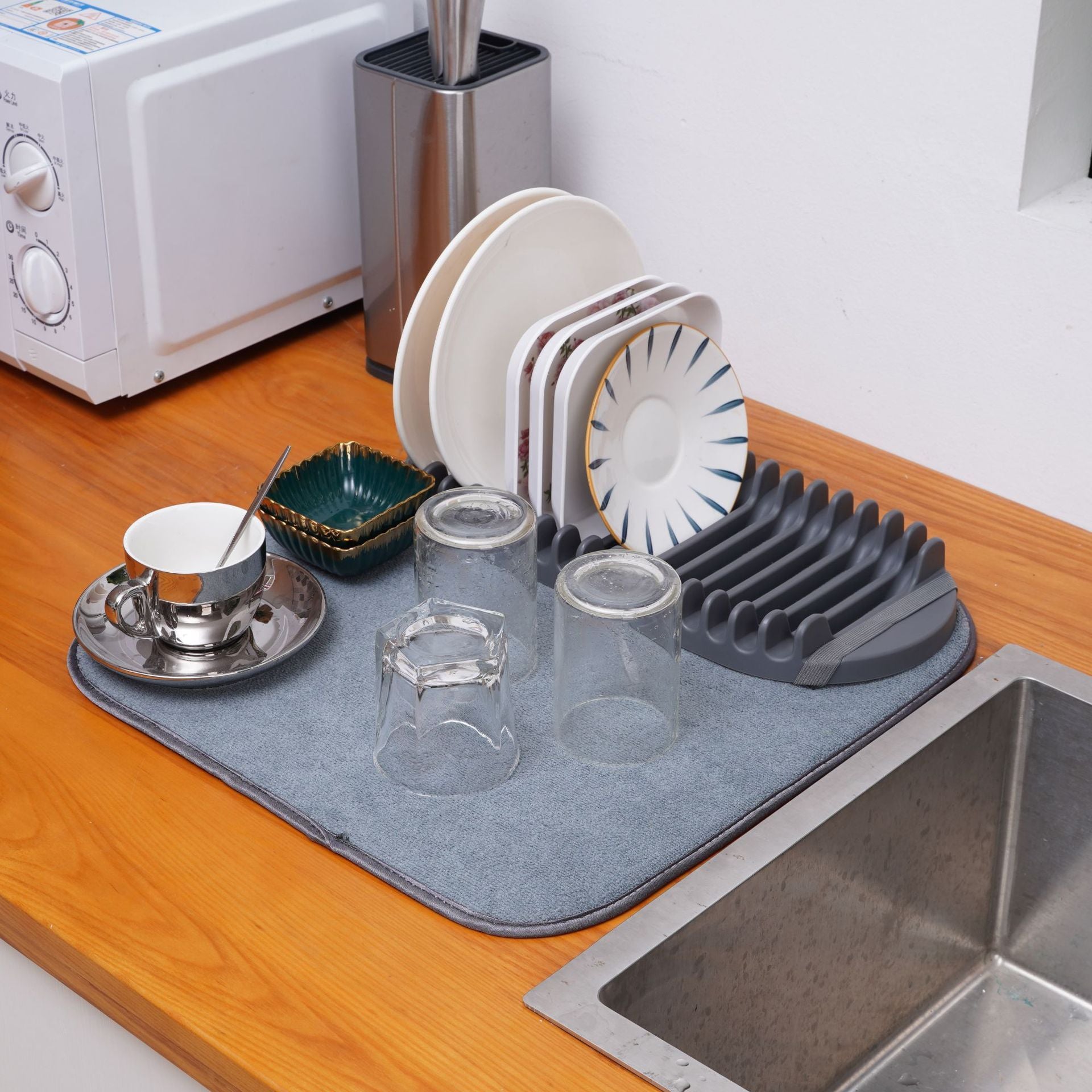 Dish Draining Rack Mat